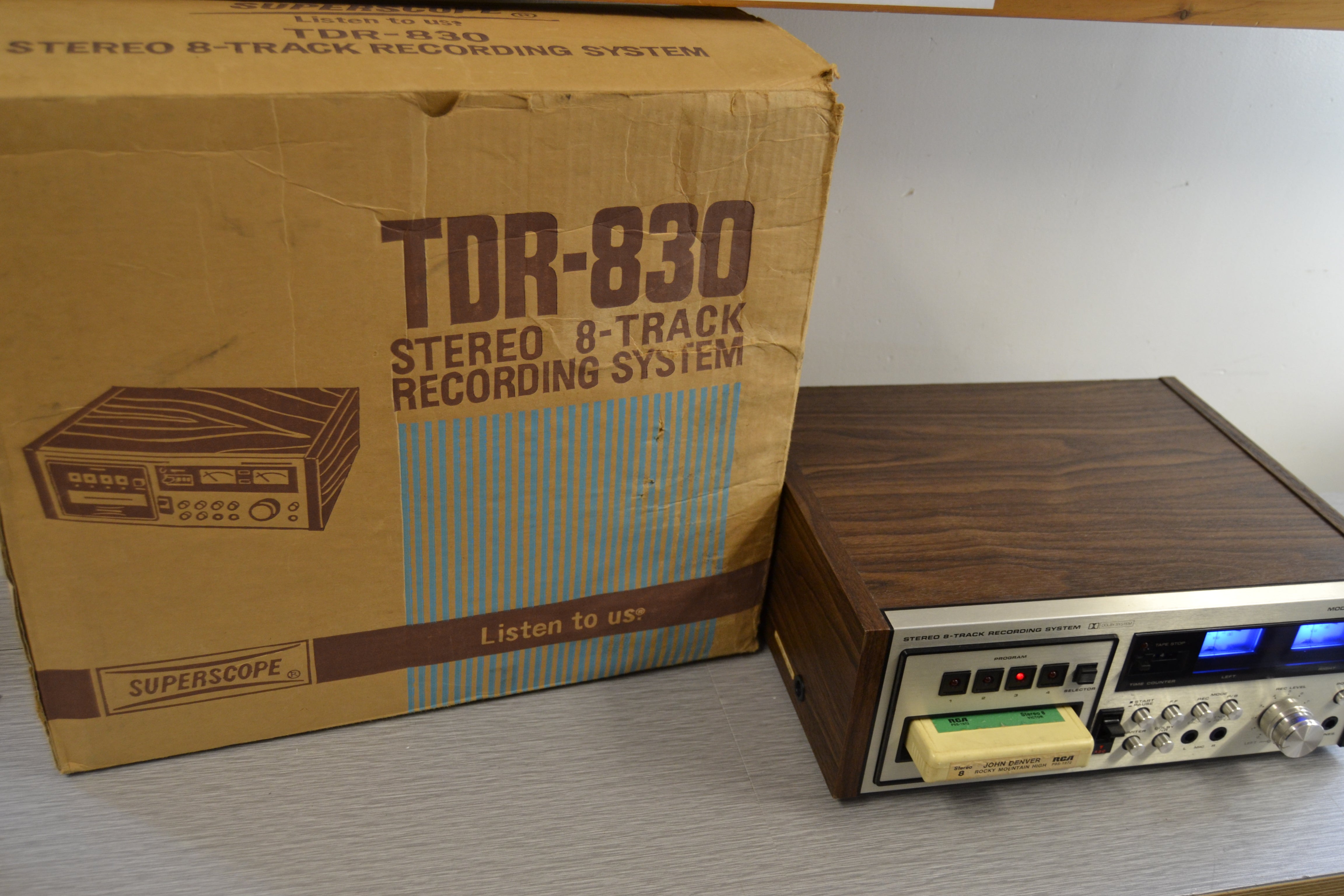 Vintage 8 Track shops Stereo Tape Player in Box