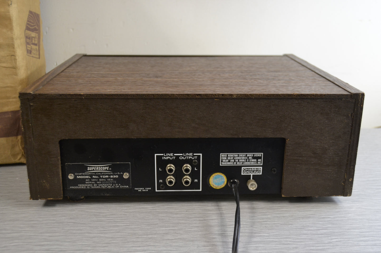 Superscope by Marantz TDR-830 - 8 Track Player and Recorder * Box