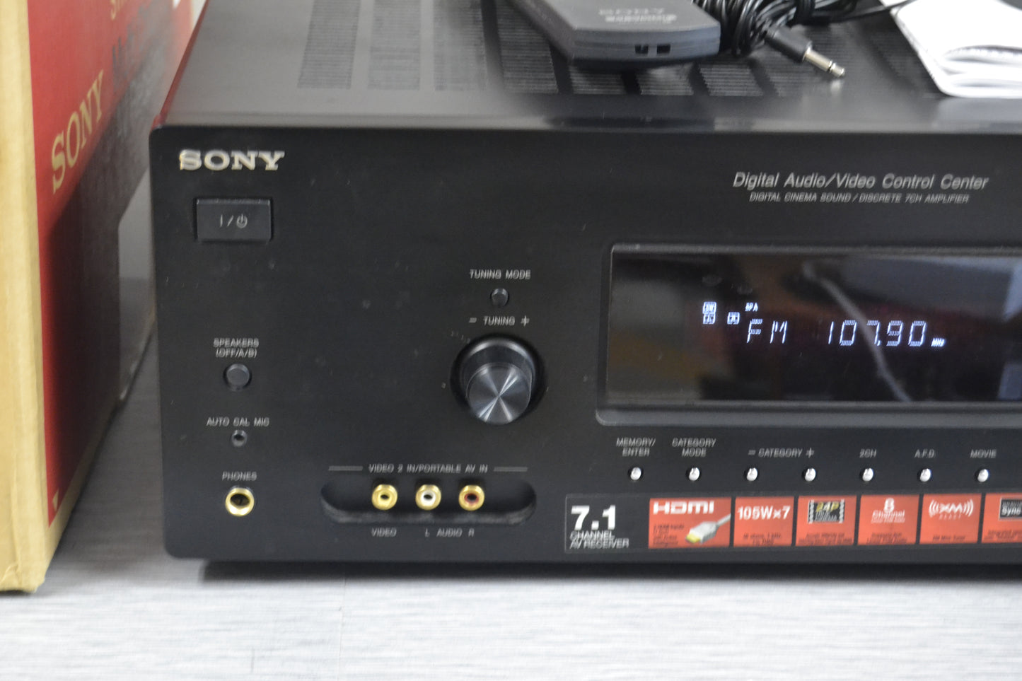 Sony STR-DG720 Stereo Av Receiver * Manual * Box * Remote * Accessory