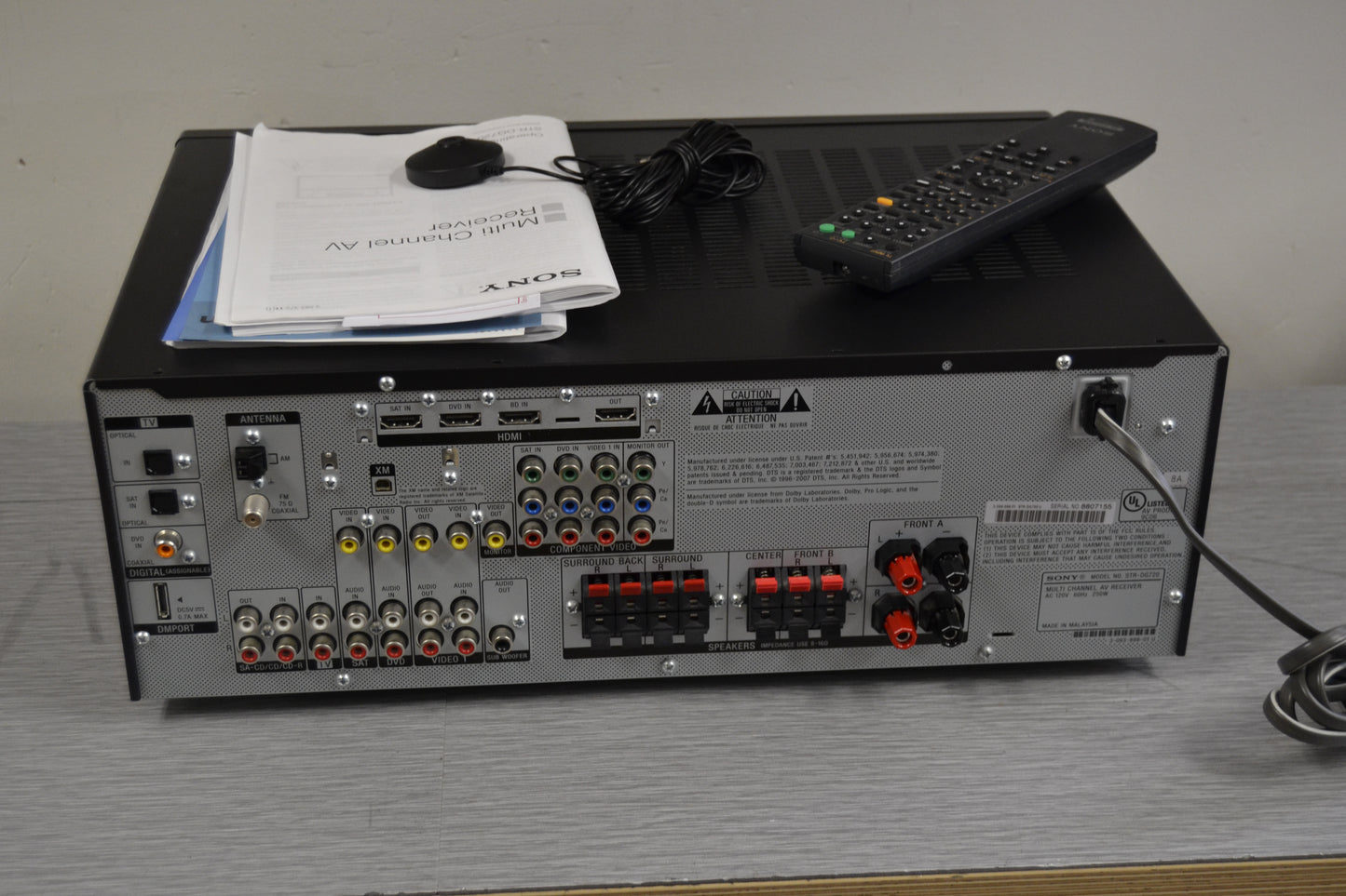 Sony STR-DG720 Stereo Av Receiver * Manual * Box * Remote * Accessory