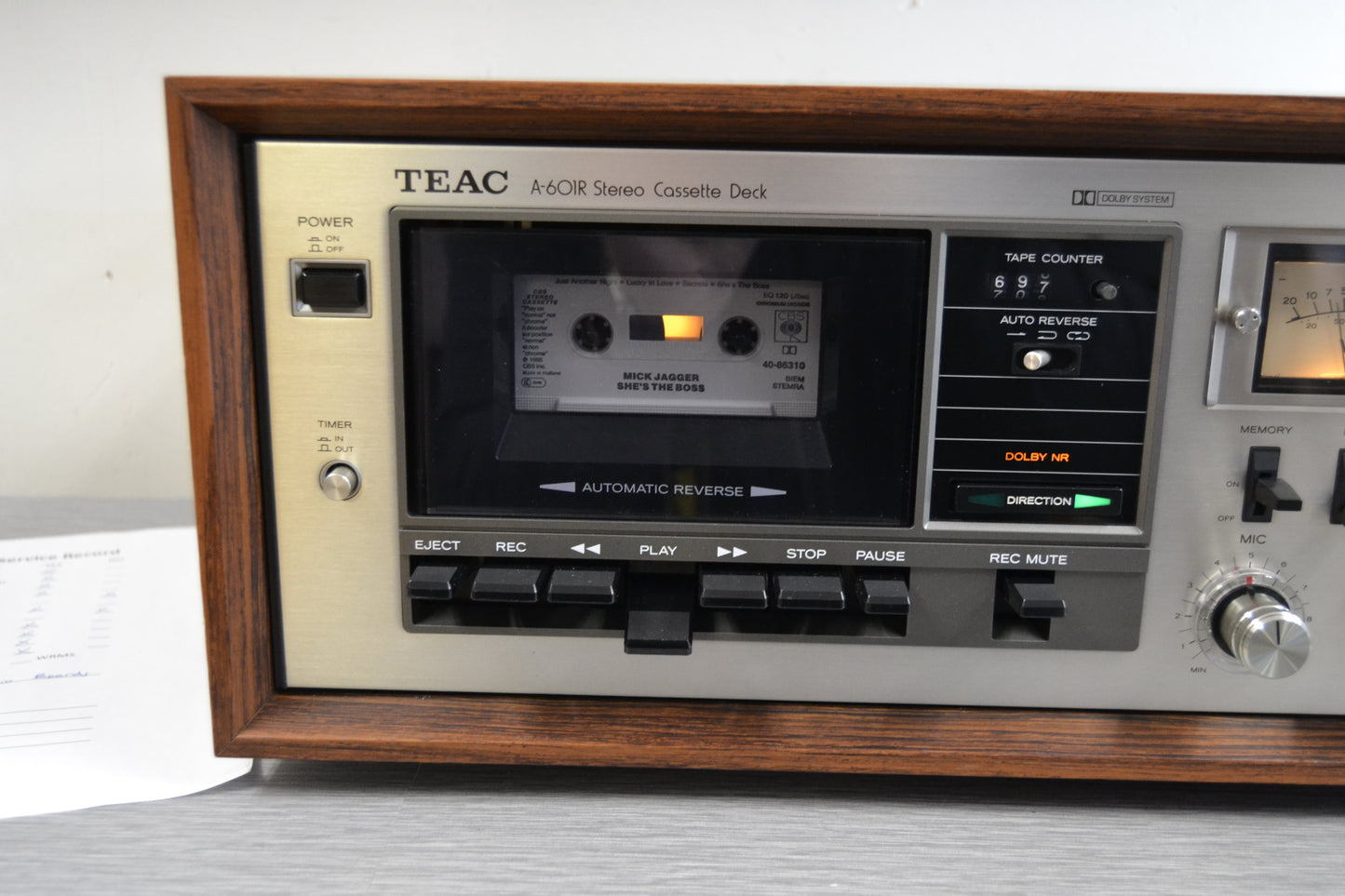 Teac A-601R Single Cassette Deck = Fully Serviced