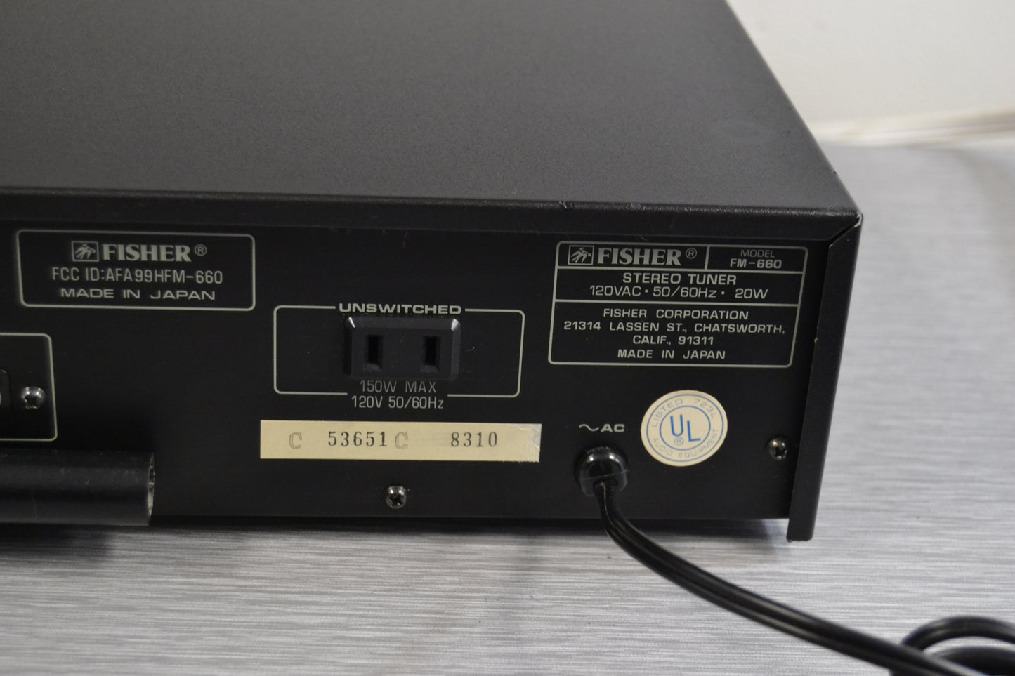 Fisher FM-660 Stereo Tuner