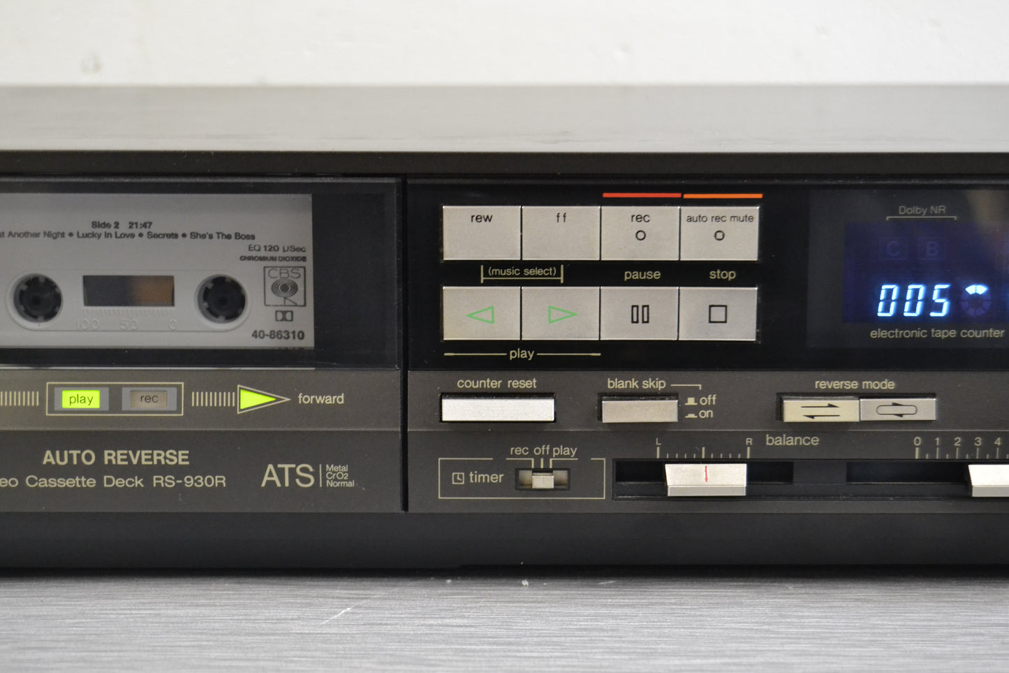 Technics RS-930R Single Cassette Deck