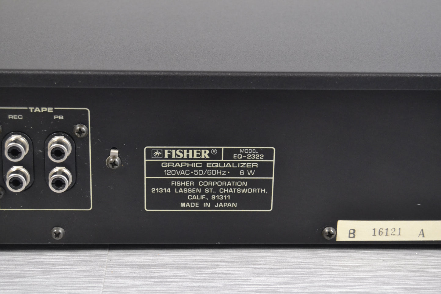 Fisher EQ-2322 Graphic Equalizer * 1979 *