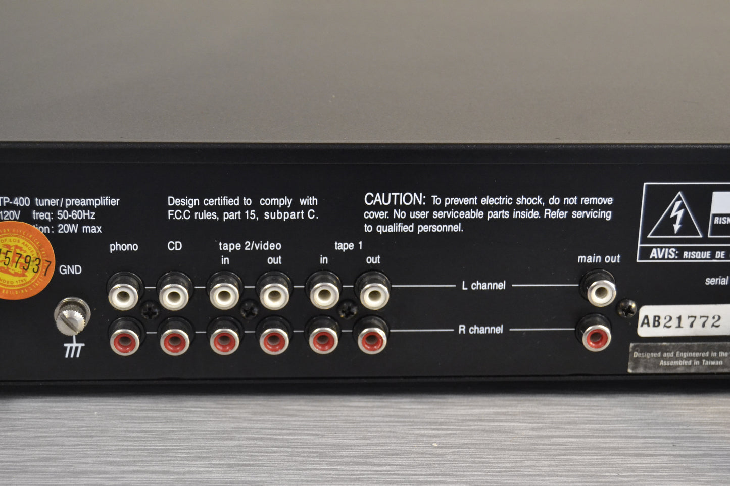 Adcom GTP-400 Preamplifier Tuner