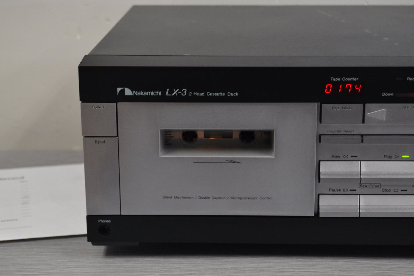 Nakamichi LX-3 Single Cassette Deck * Fully Serviced *