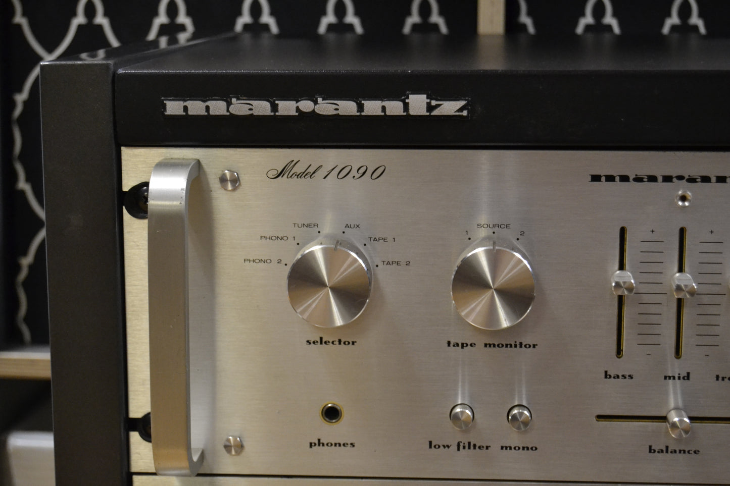 The Marantz Rack with 1090 Integrated Amplifier * 2100L Tuner * 5010B Cassette *