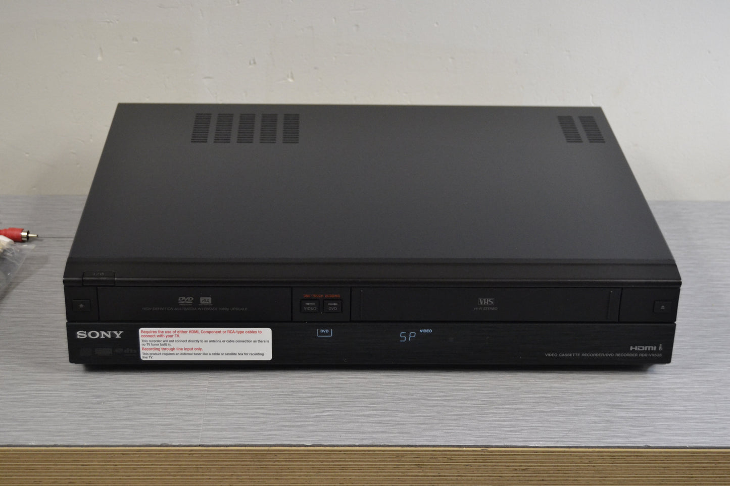 Sony RDR-VX535 VHS/DVD Recorder * New Open Box * HDMI