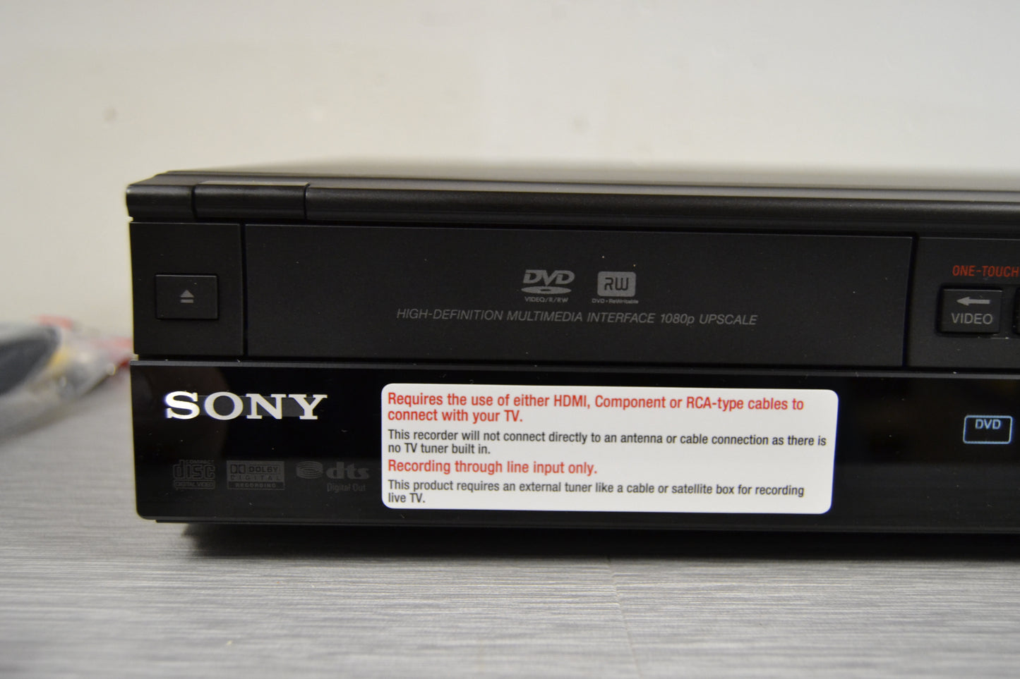 Sony RDR-VX535 VHS/DVD Recorder * New Open Box * HDMI