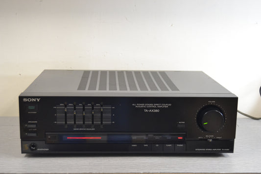 Sony TA-AX380 Integrated Amplifier * 125W RMS * 1988