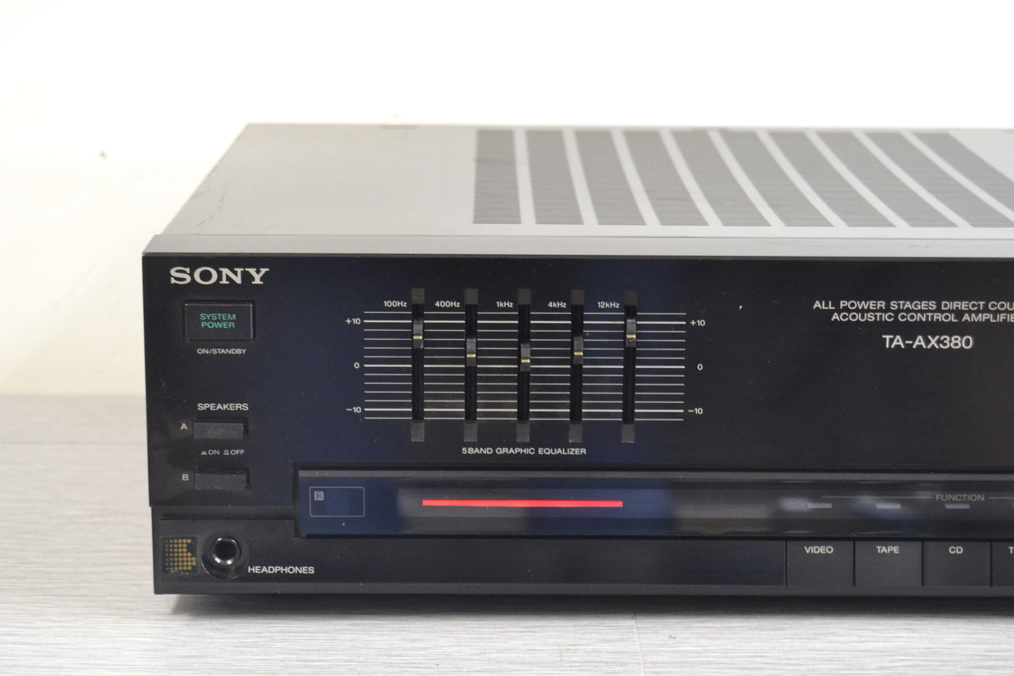 Sony TA-AX380 Integrated Amplifier * 125W RMS * 1988