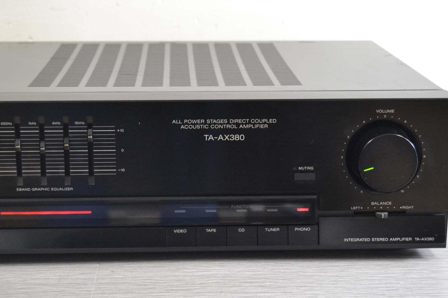 Sony TA-AX380 Integrated Amplifier * 125W RMS * 1988