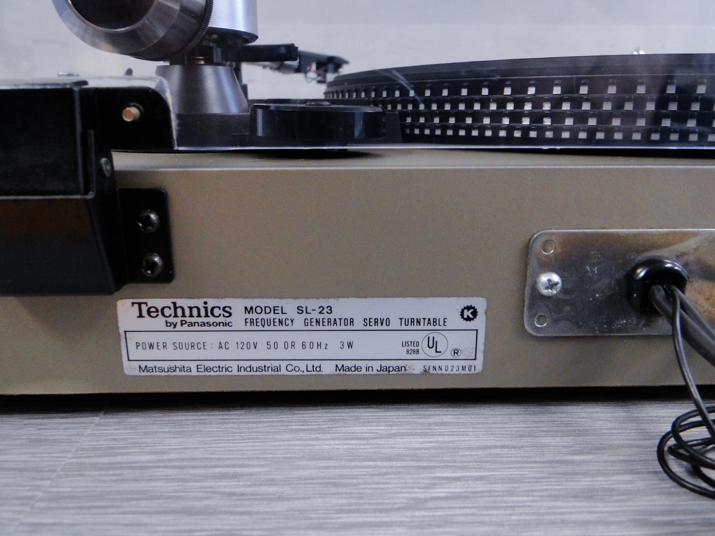 Technics SL-23 Belt Drive Turntable * NEW Audio Technica Cartridge AT3600