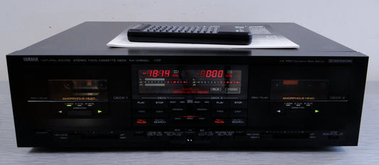 Yamaha KX-W900U Double Cassette Deck * Manual * Remote