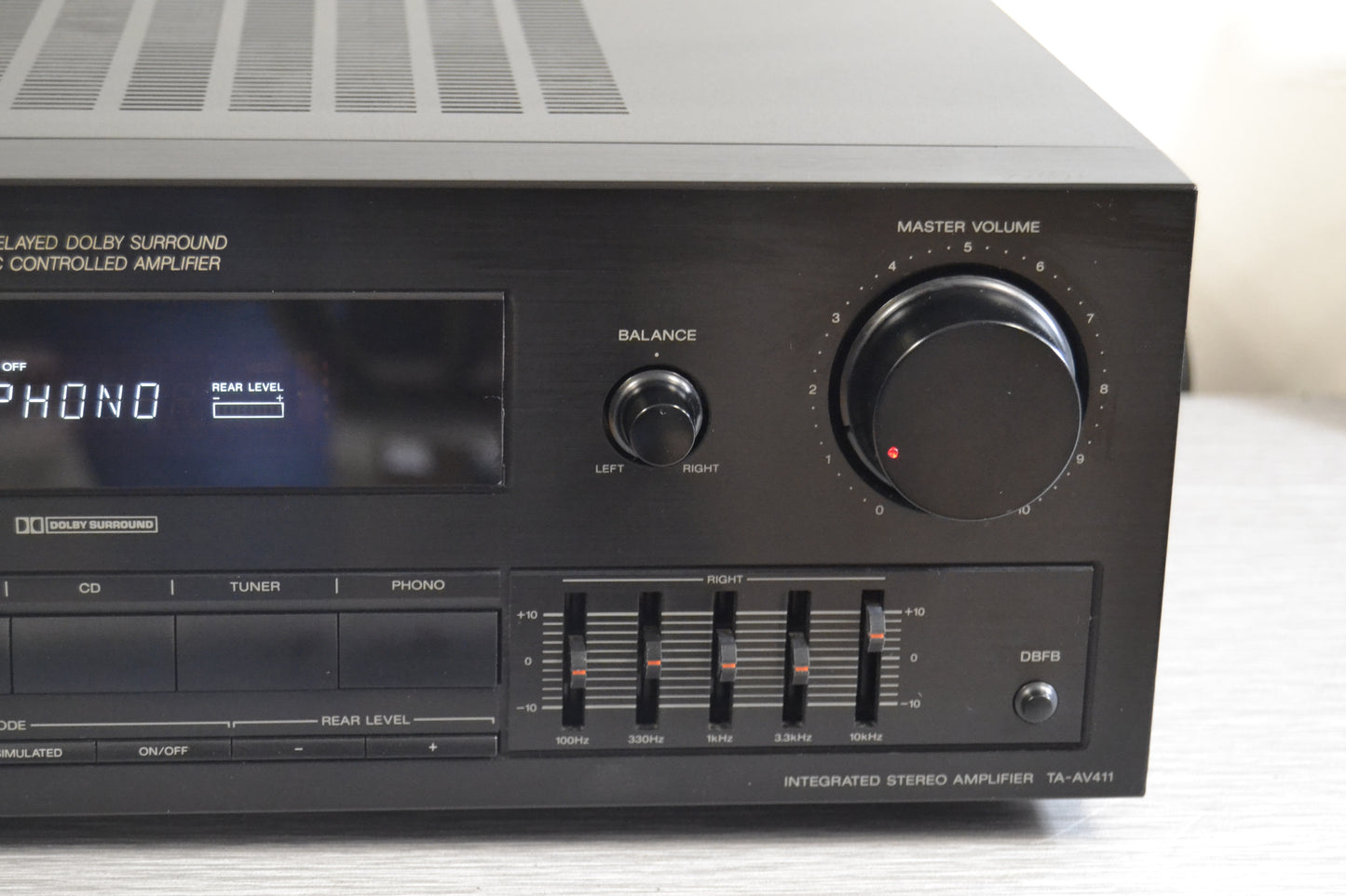 Sony TA-AV411 Stereo Integrated Amplifier * 135W RMS * 1991