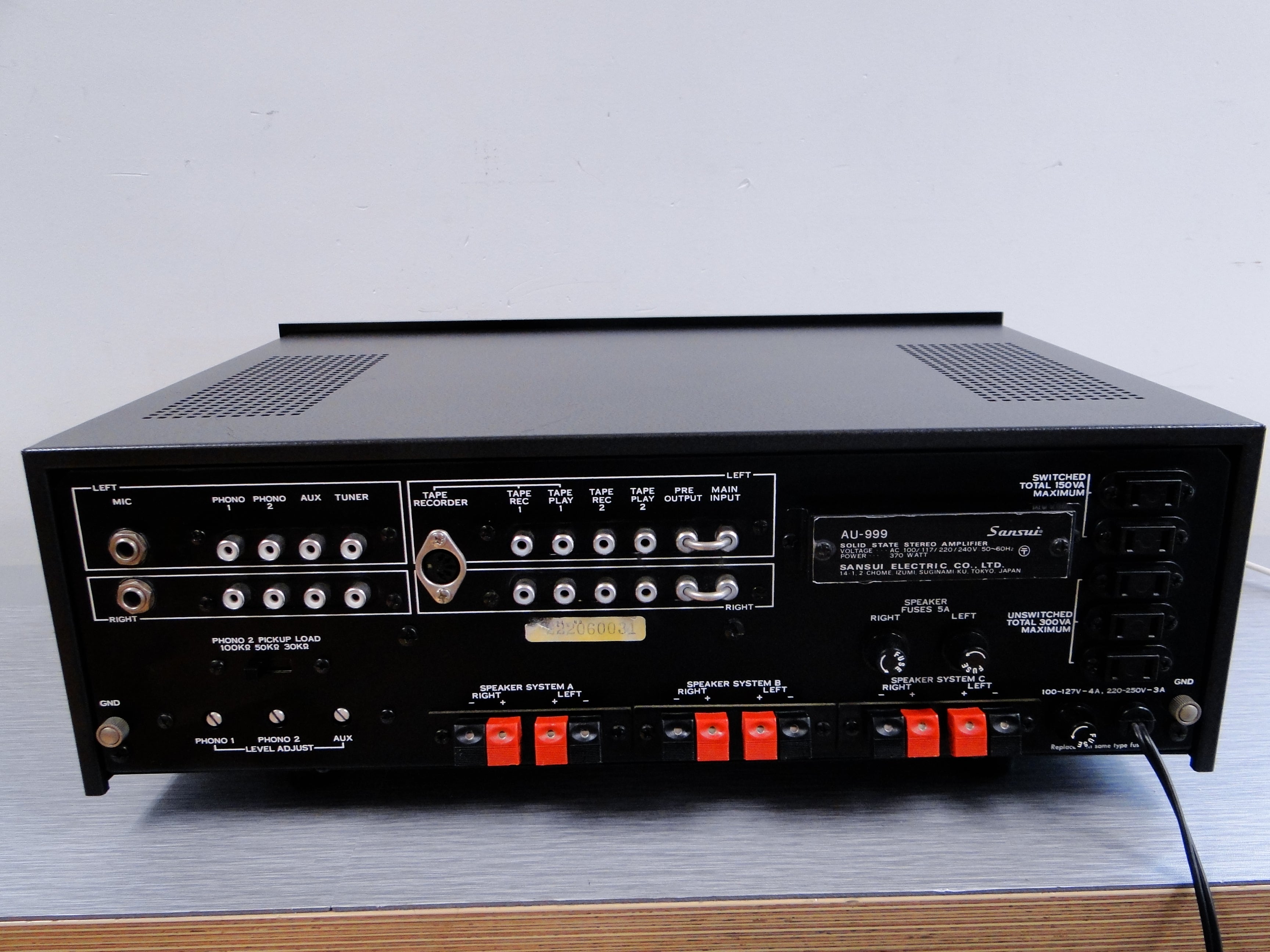 Sansui AU-999 Stereo Integrated Amplifier – The Turntable Store