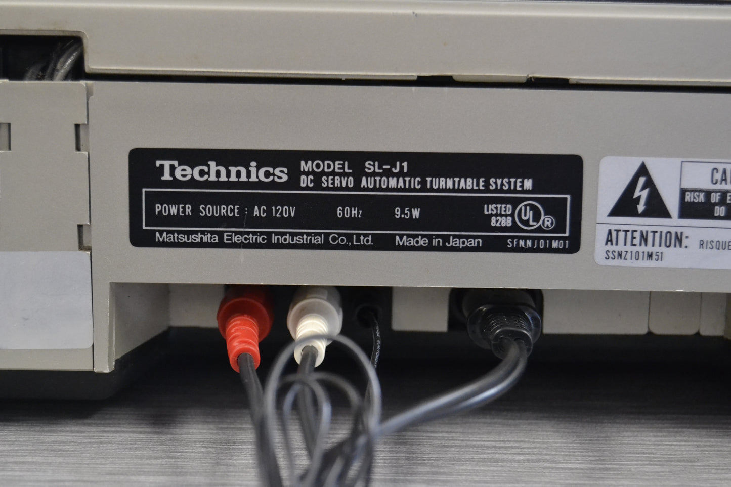 Technics SL-J1 Linear Tracking Turntable