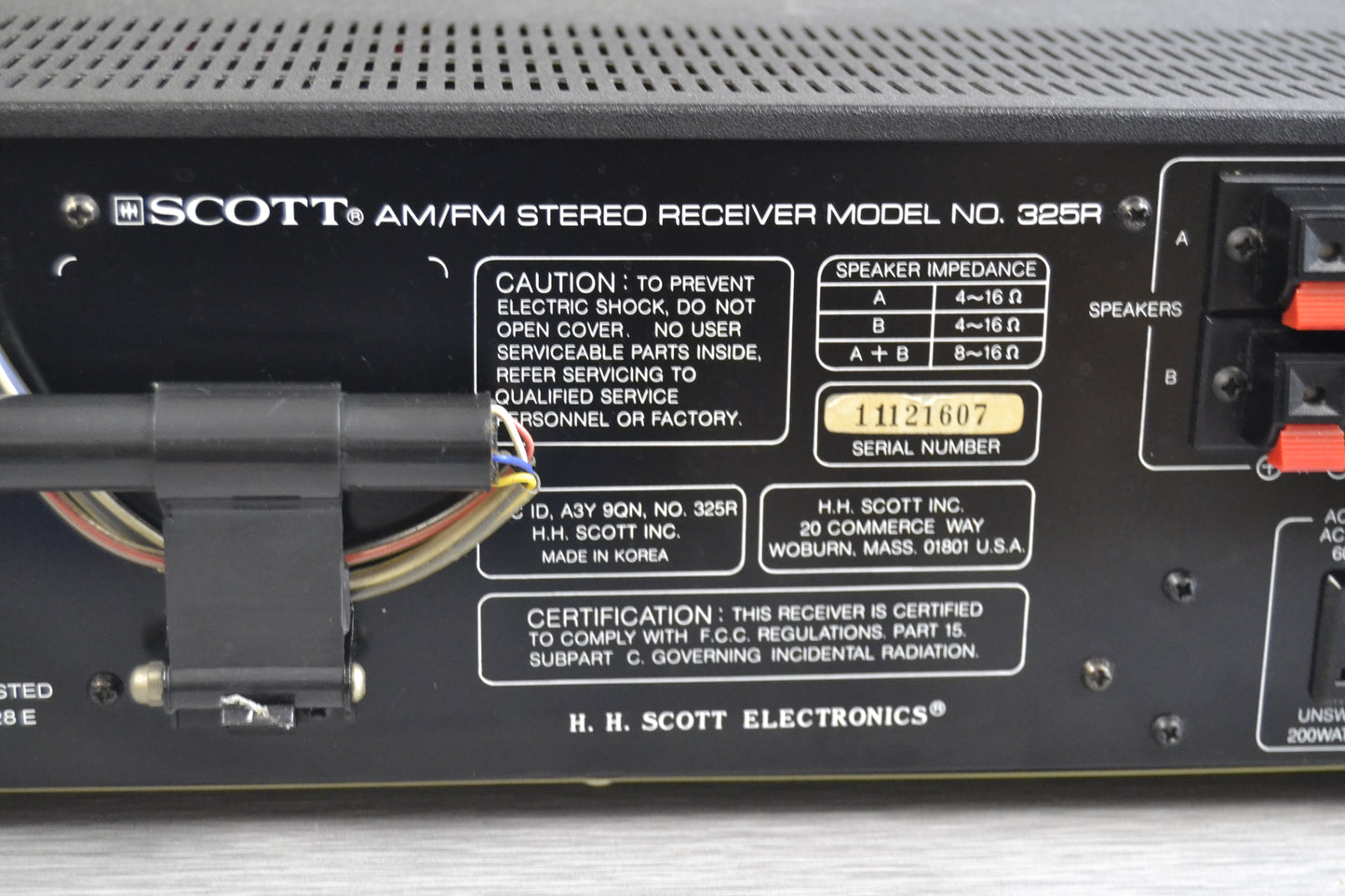 Scott 325R Stereo Receiver * 25W * 1978