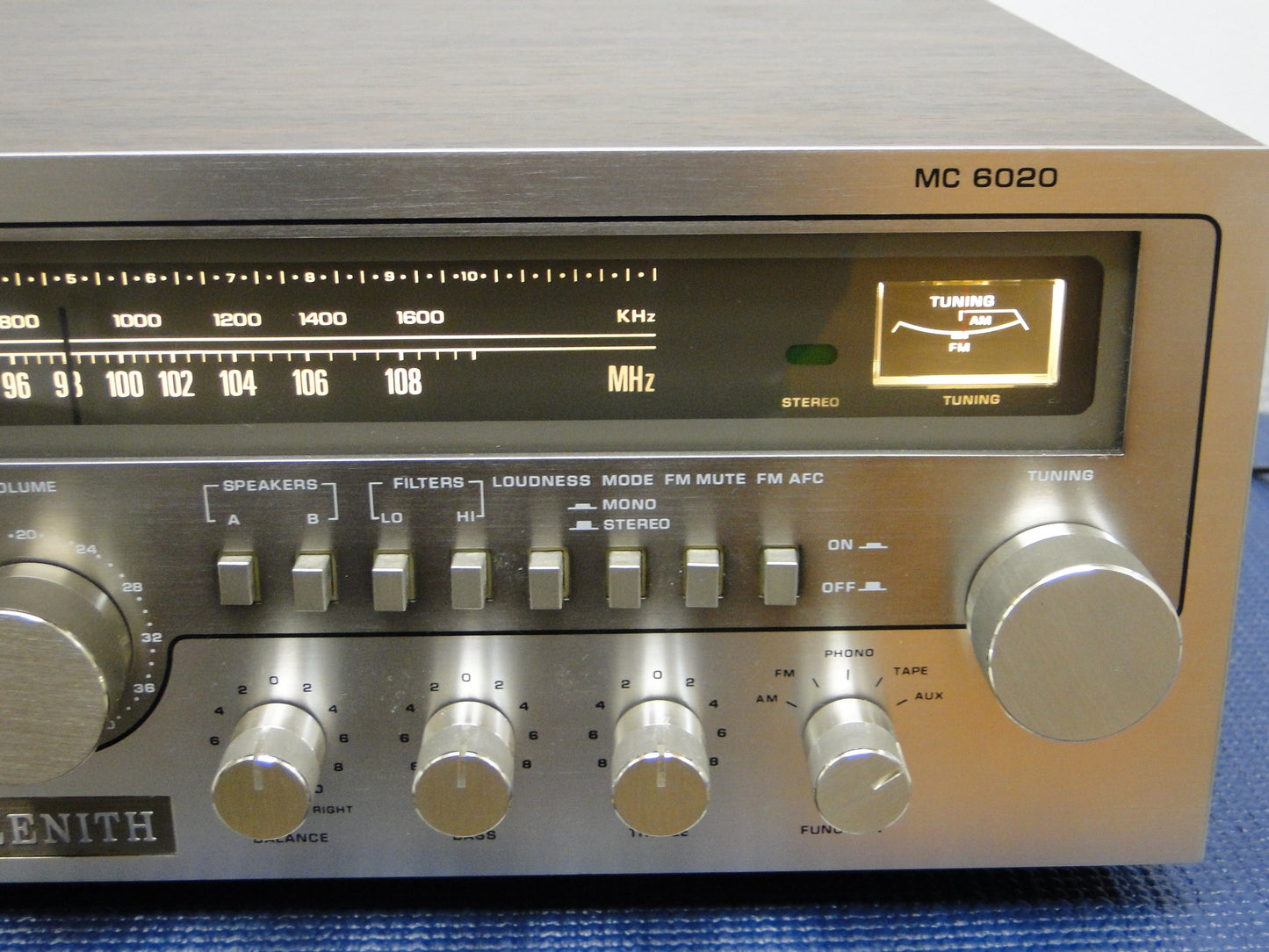 Zenith MC6020 Stereo Receiver with 8-Track Player