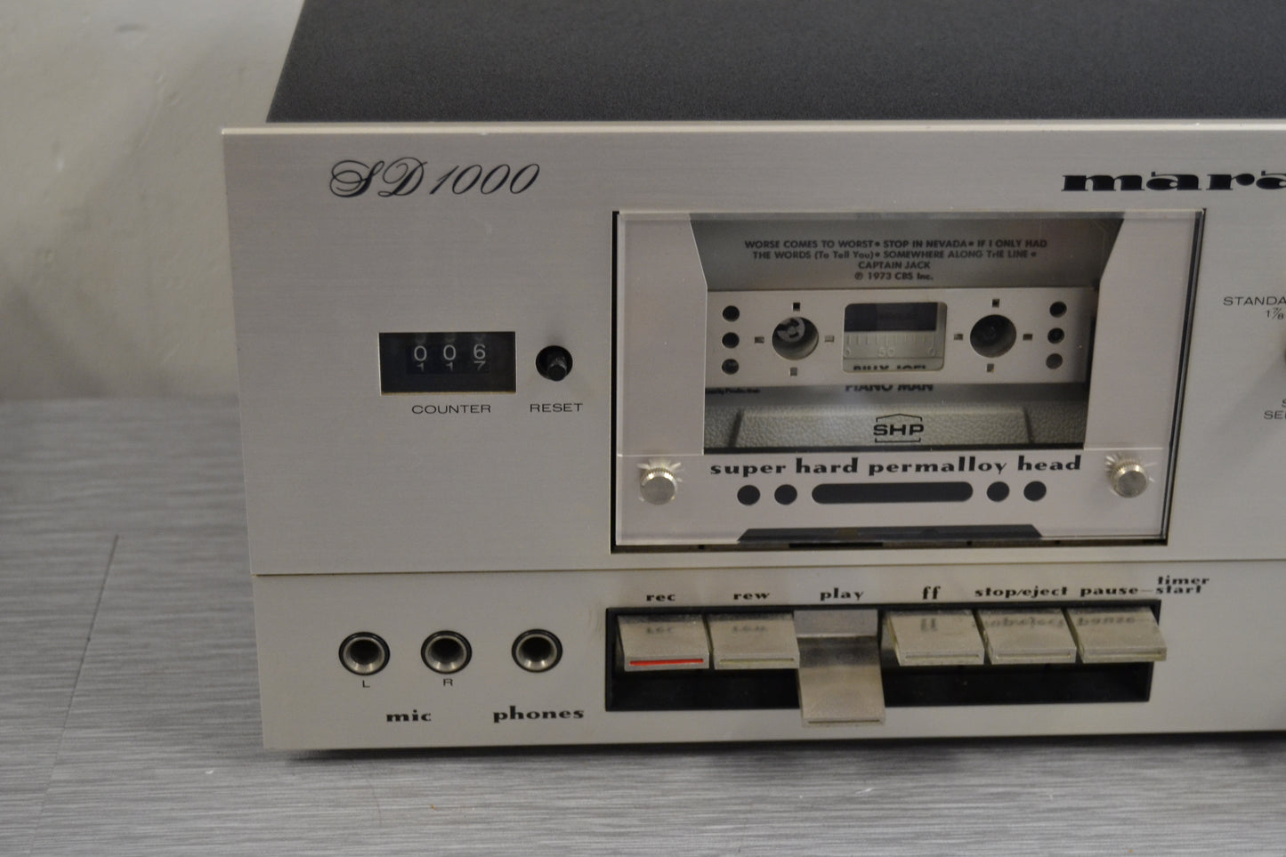 Marantz SD1000 Single Cassette Deck - Dual Speed - New Belts