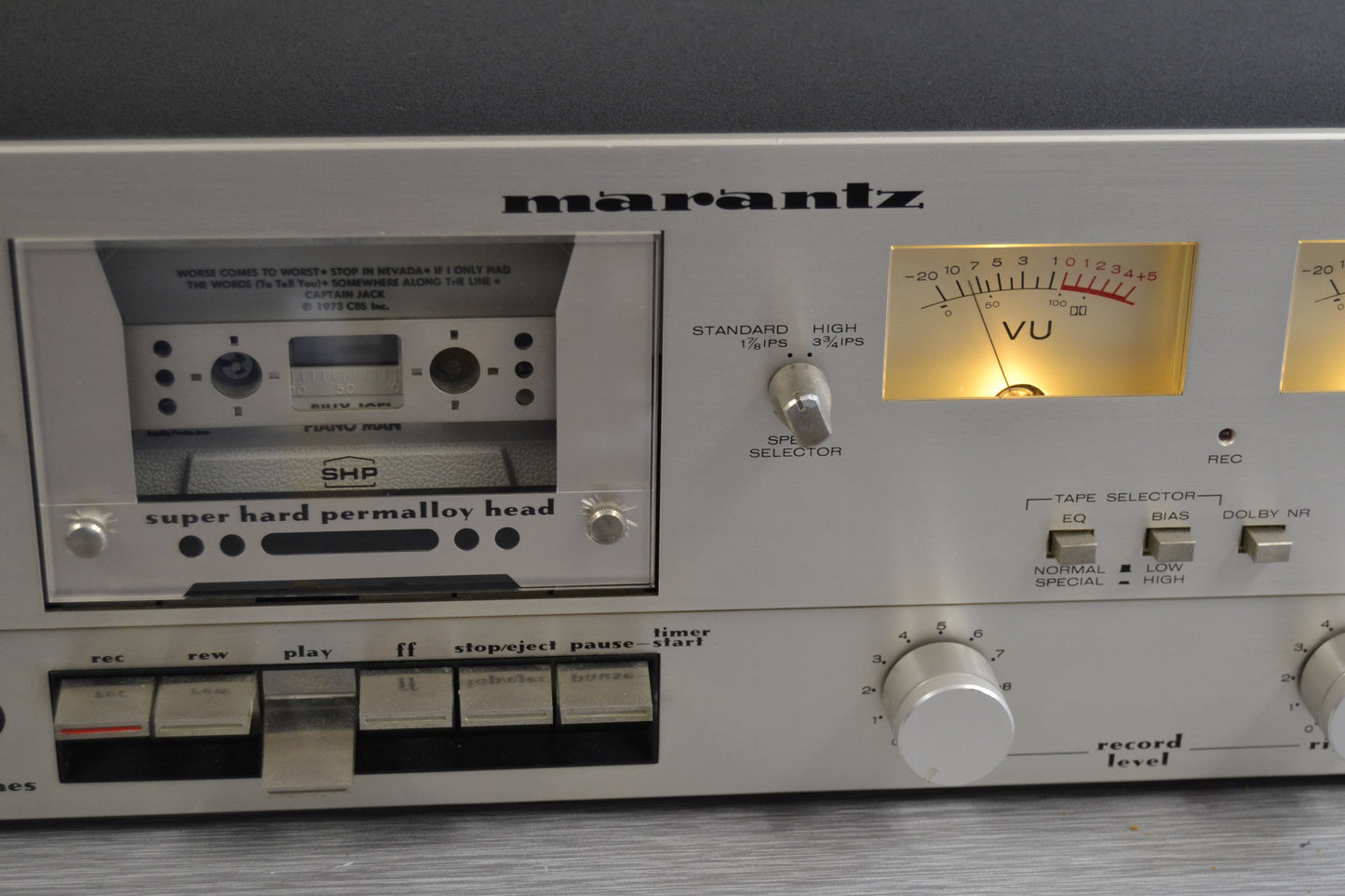 Marantz SD1000 Single Cassette Deck - Dual Speed - New Belts