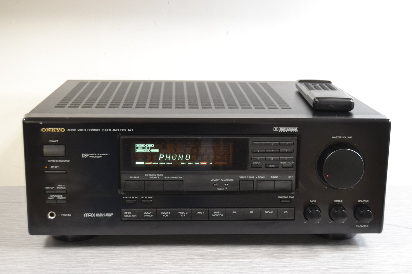 Onkyo TX-SV525 Stereo Receiver * 80W RMS * 1995 * Remote