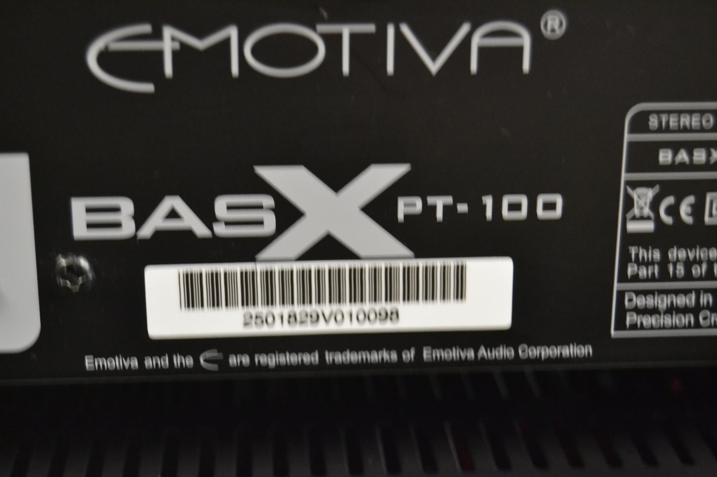 Emotiva Audio BASX PT-100 Stereo Preamp/dac/tuner & UPA-200 Power Amplifier * Remote