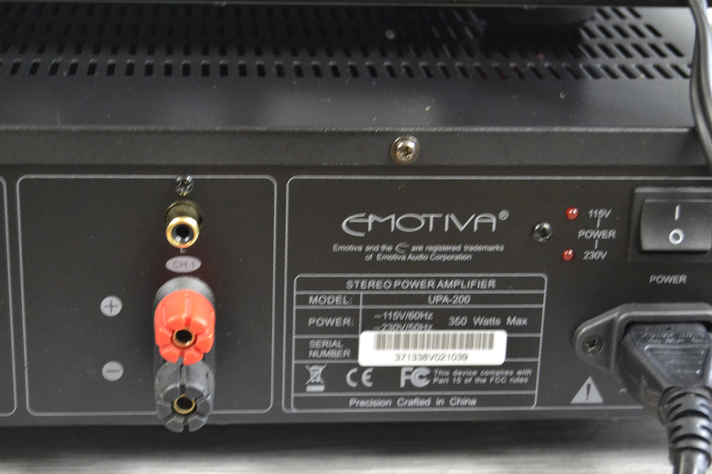 Emotiva Audio BASX PT-100 Stereo Preamp/dac/tuner & UPA-200 Power Amplifier * Remote