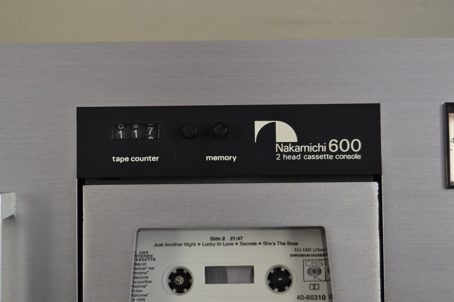 Nakamichi 600 Cassette Deck * Dust Cover