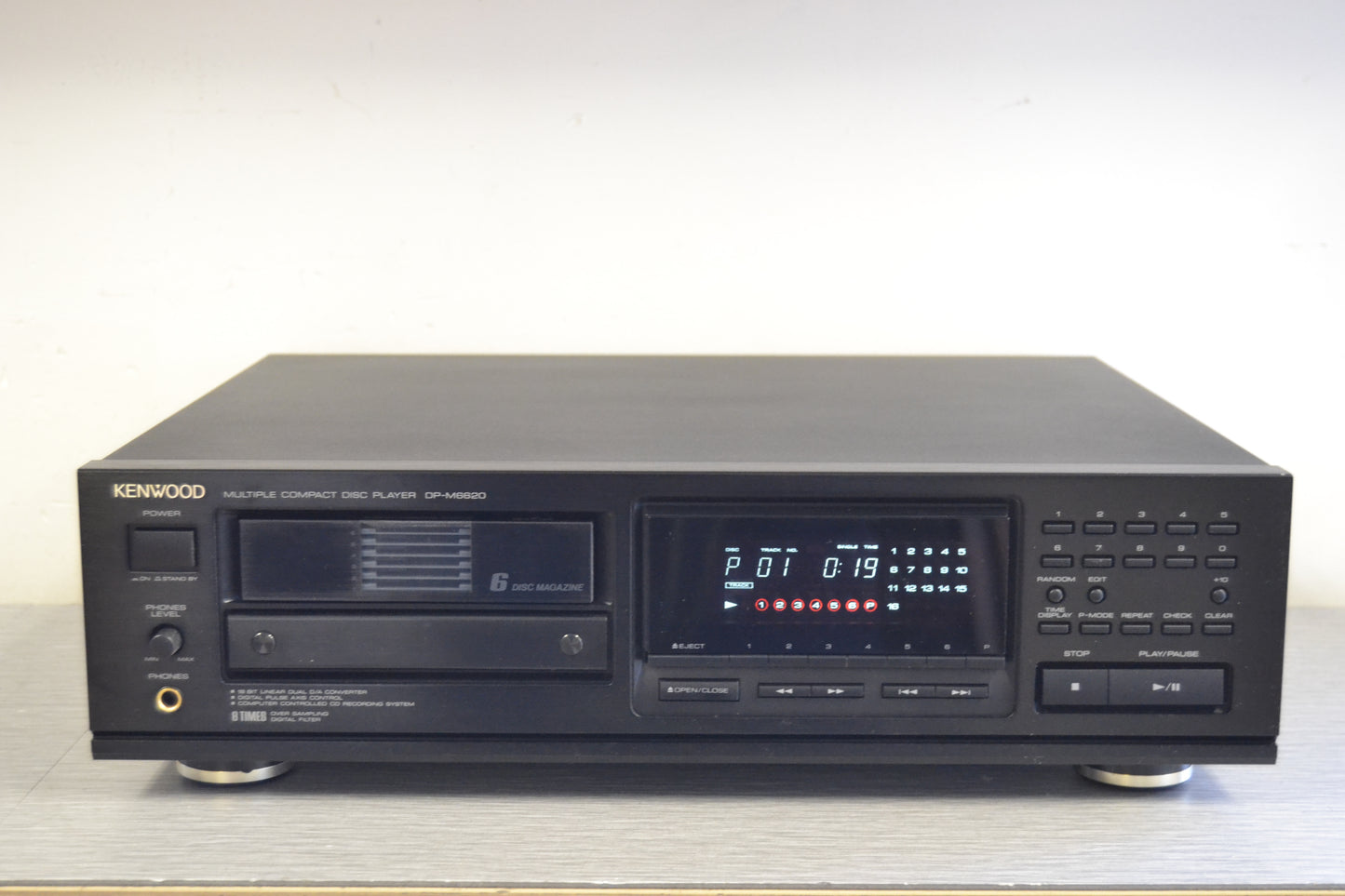 Kenwood DP-M6620 CD Player Single and 6 Disc Cartridge