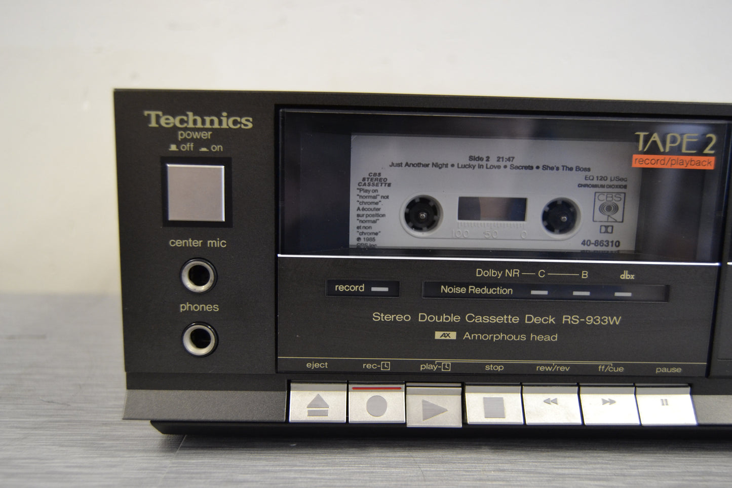 Technics RS-933W Double Cassette Deck - DBX