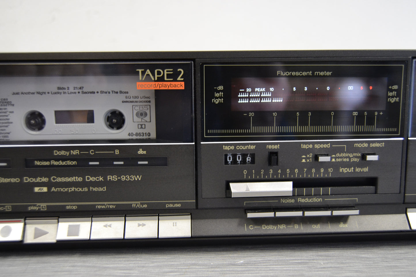 Technics RS-933W Double Cassette Deck - DBX