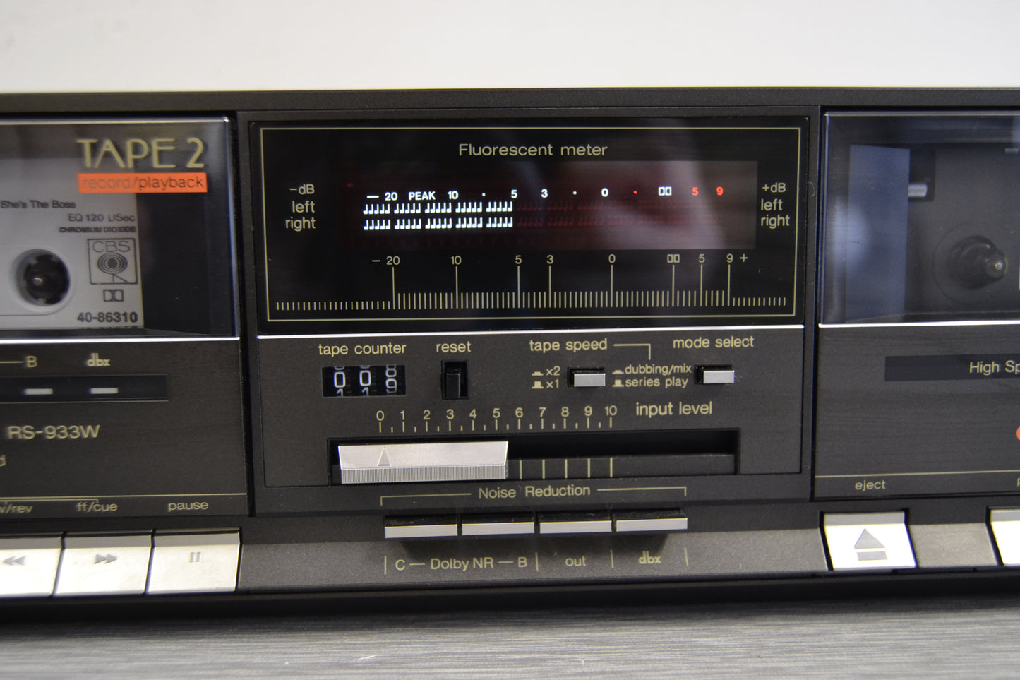 Technics RS-933W Double Cassette Deck - DBX