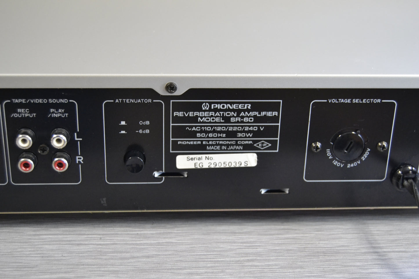 Pioneer SR-60 Reverberation Amplifier