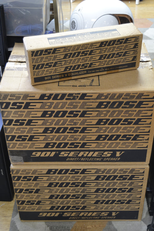 Bose 901 Series V in Boxes Fully Refoamed * Equalizer in Box fully Recapped *