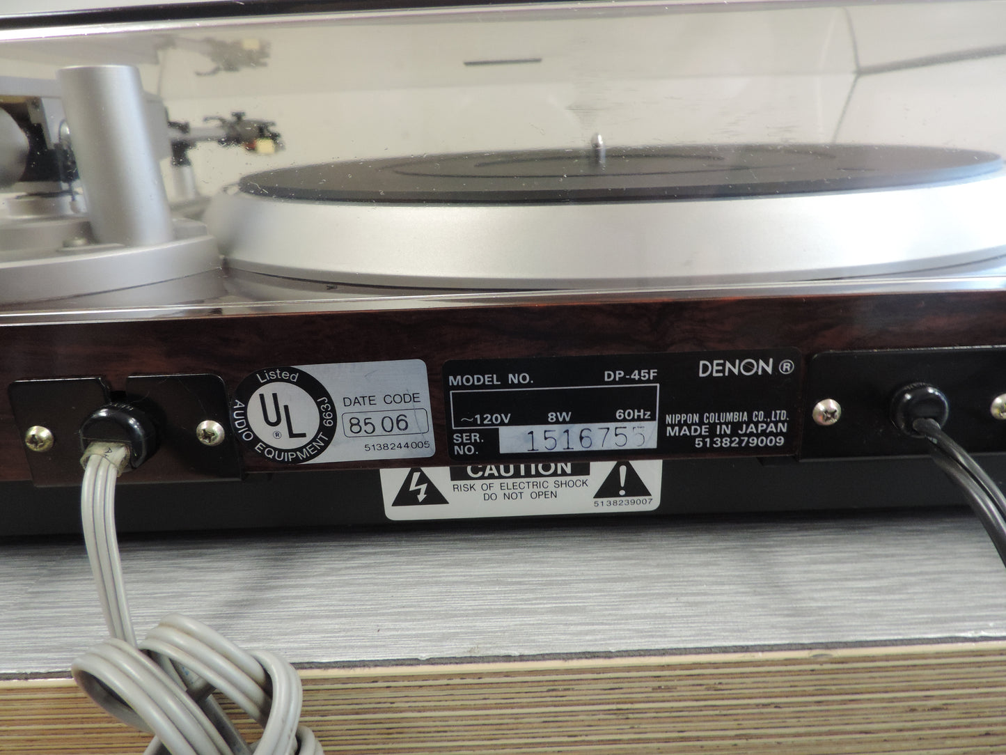 Denon DP-45F Direct Drive Turntable * Audio Technica AT125LC Needle