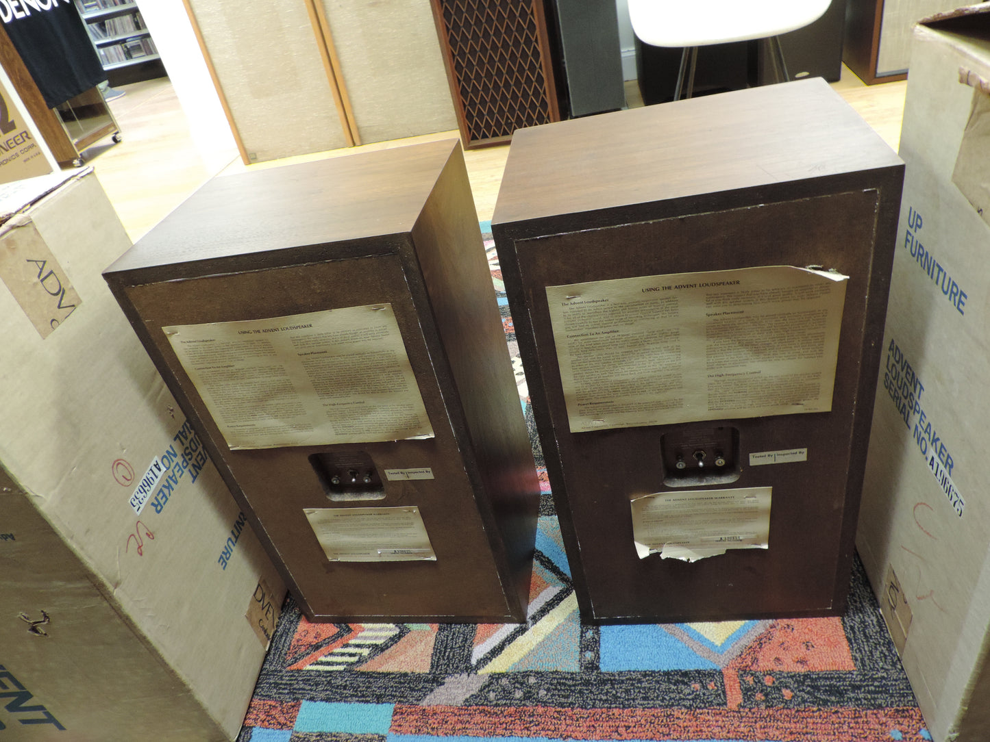 Advent Large Advent Speakers * New Foams * Boxes