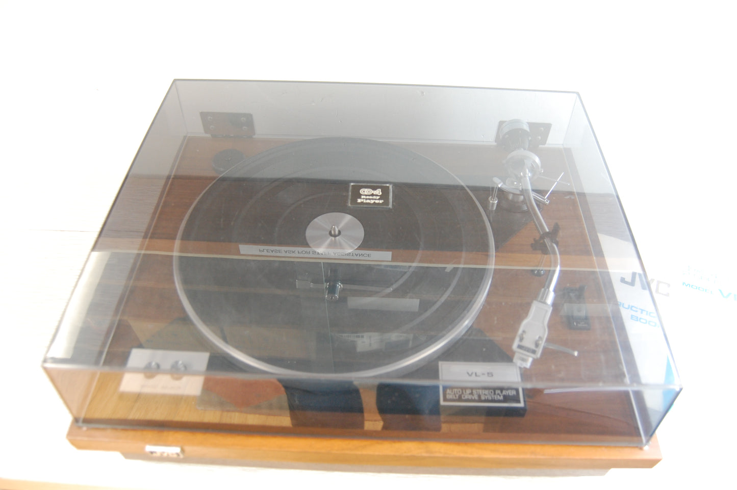 JVC VL-5 Turntable  * 1973 * New Audio Technica AT3600 Cartridge * Manual