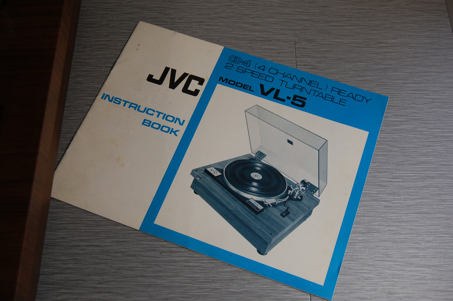 JVC VL-5 Turntable  * 1973 * New Audio Technica AT3600 Cartridge * Manual