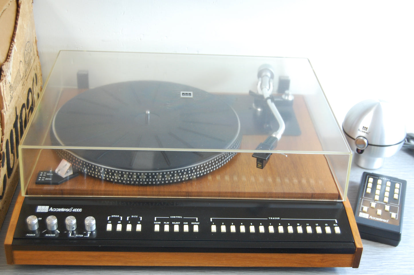 ADC Accutrac 4000 Programmable Turntable - Remote Control - Box