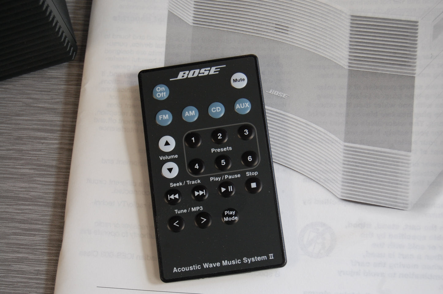 Bose Acoustic Wave * Music System II * Remote * Manual