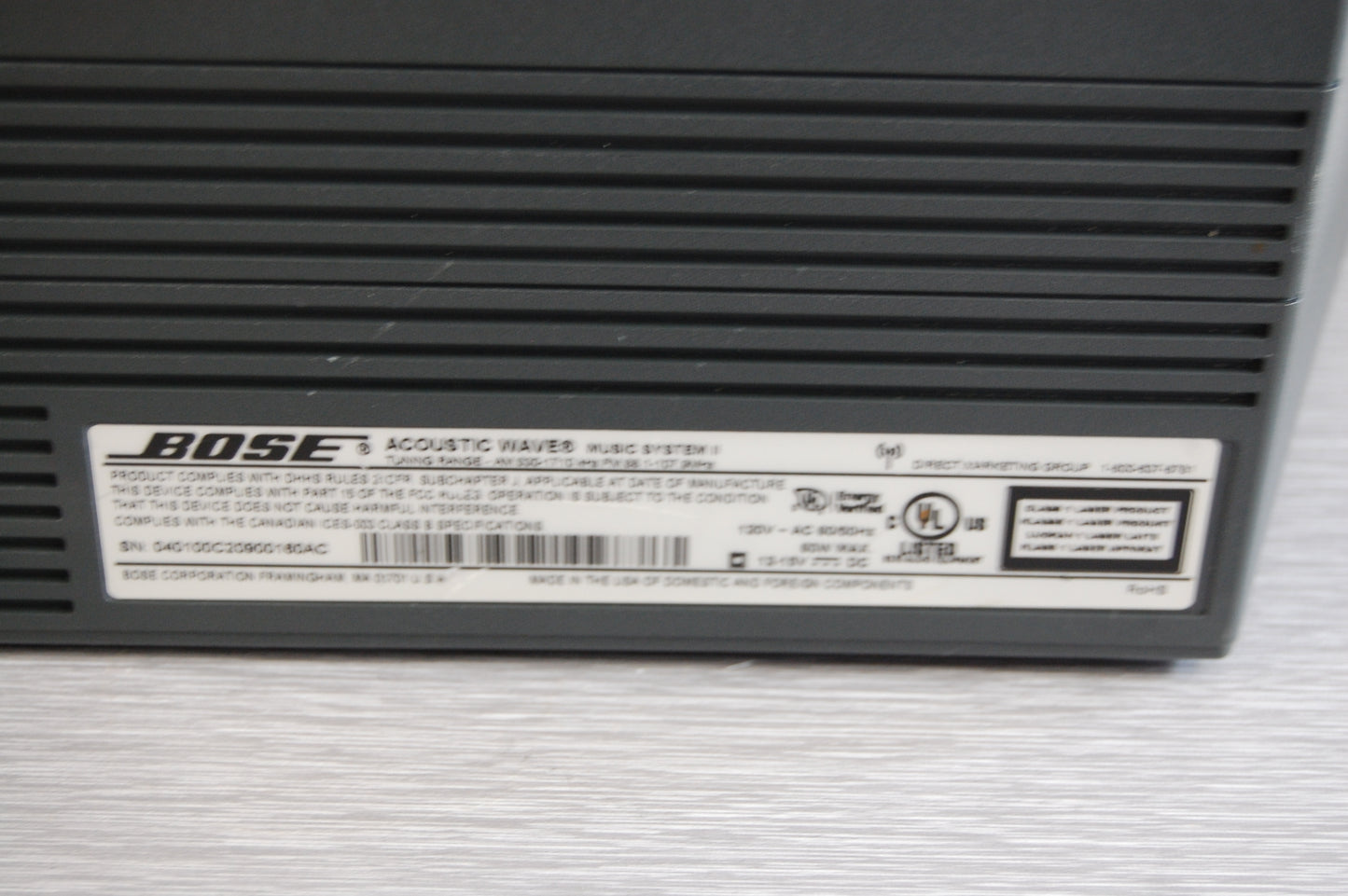 Bose Acoustic Wave * Music System II * Remote * Manual