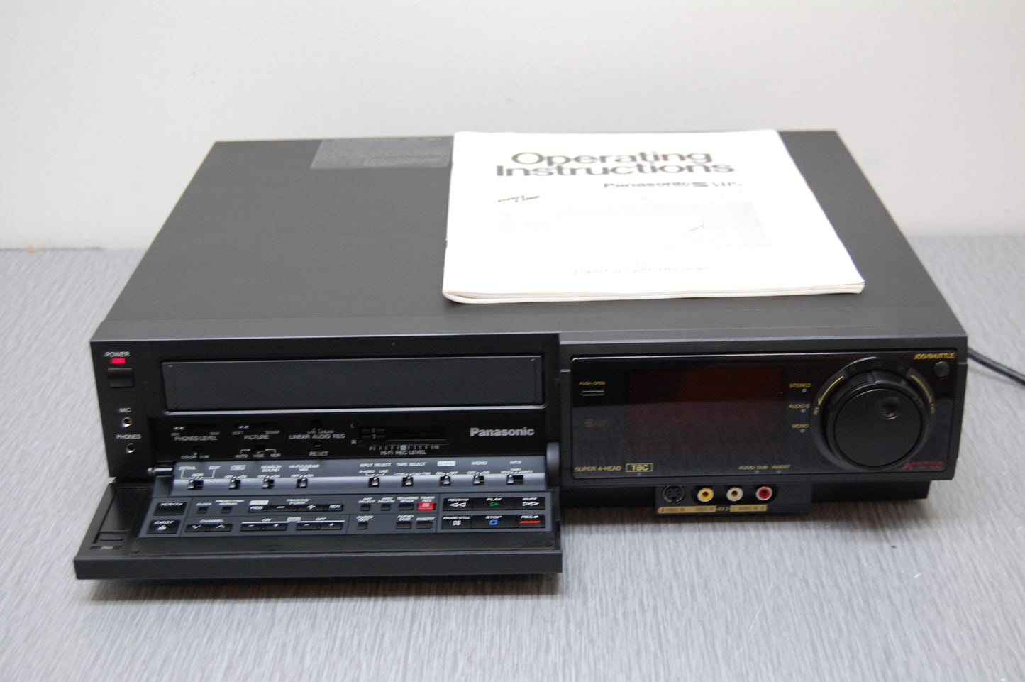 Panasonic AG1980 Super VHS Recorder * Fully Working with Dim Display * Owner's Manual