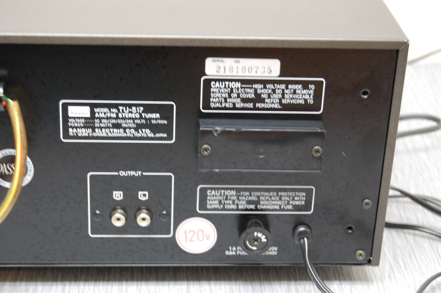 Sansui TU-517 Stereo Tuner