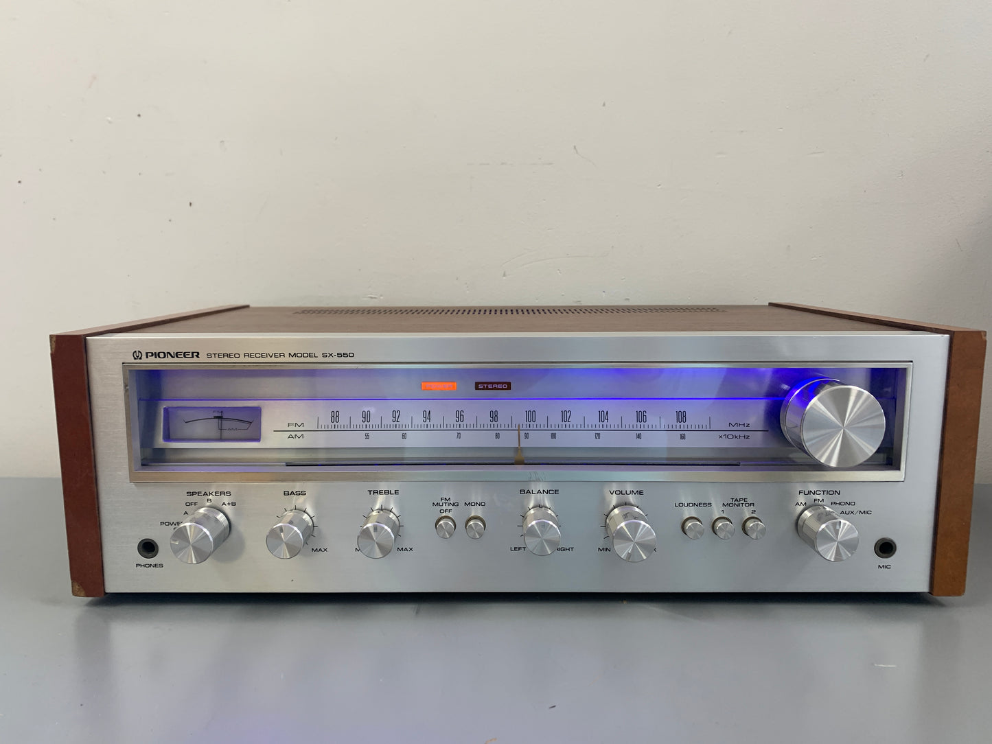 Pioneer SX-550 Stereo Receiver * 20W RMS * 1976