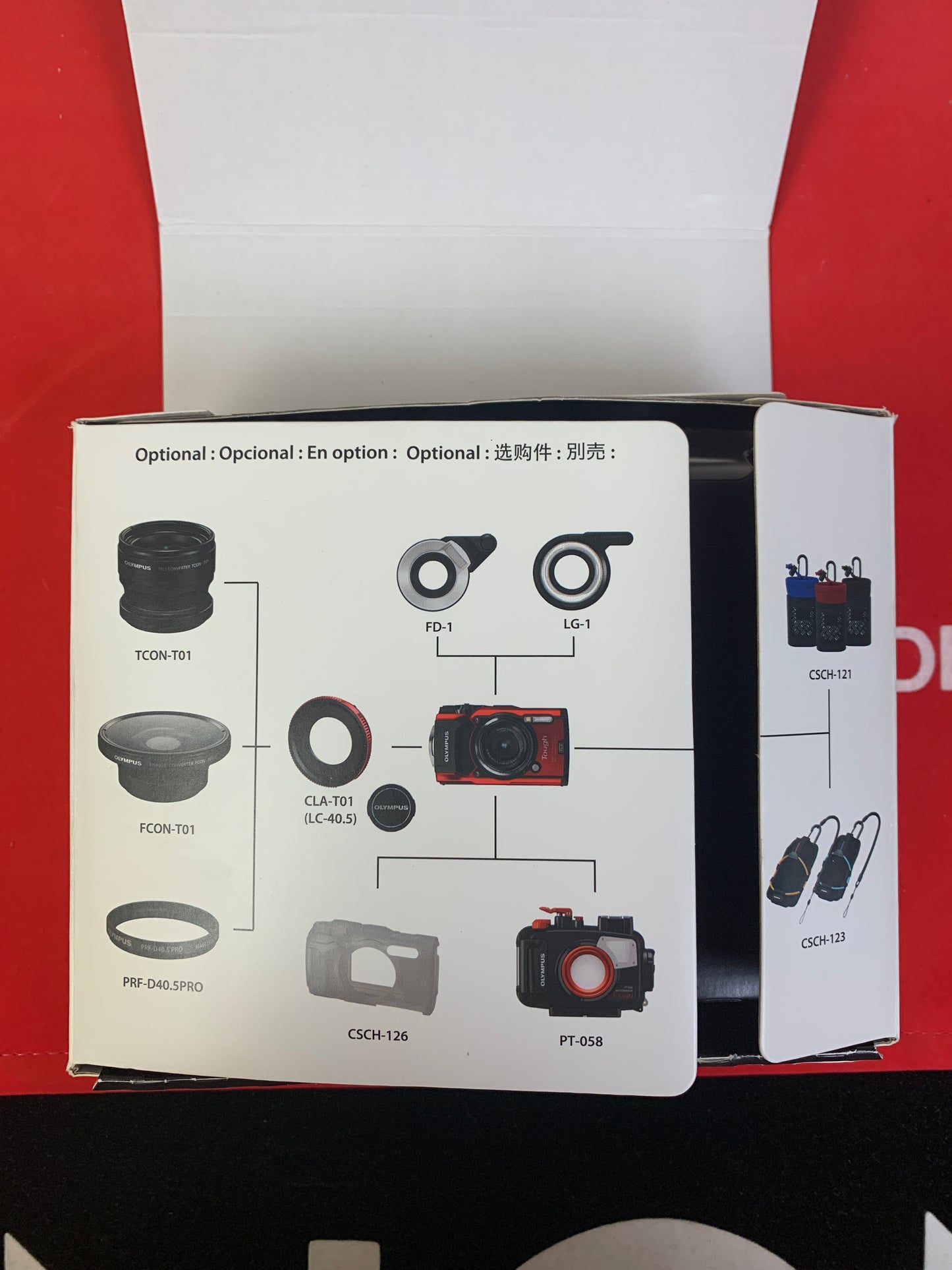 Olympus TG-5 Tough Camera * Red * w/ Box, Instructions & Carrying Case