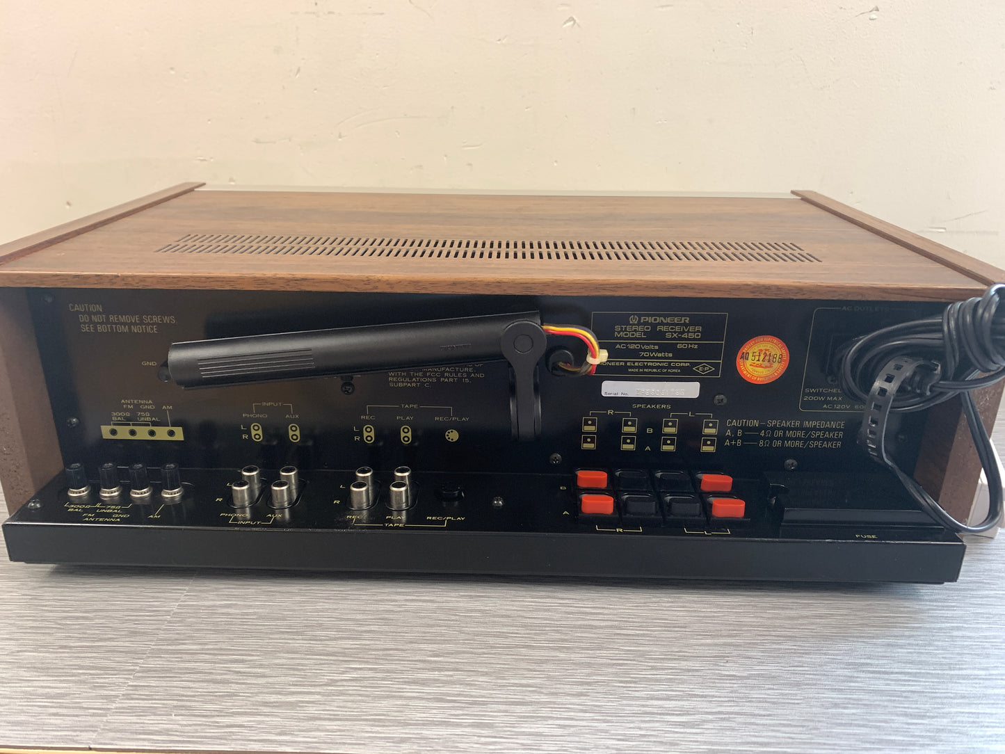 Pioneer SX-450 FM/MW Stereo Receiver (1976)