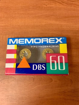 1990 Memorex DBS Blank Cassette 60 mins