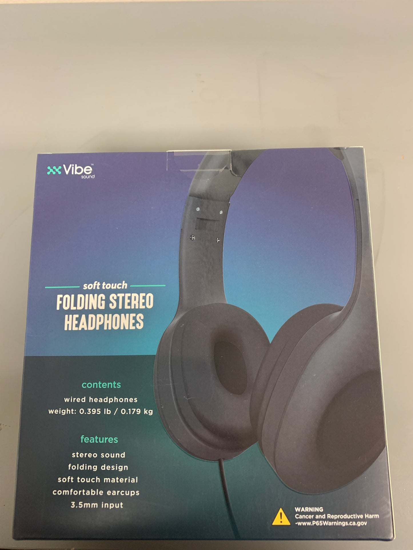 Vibe Sound Folding Stereo Headphones