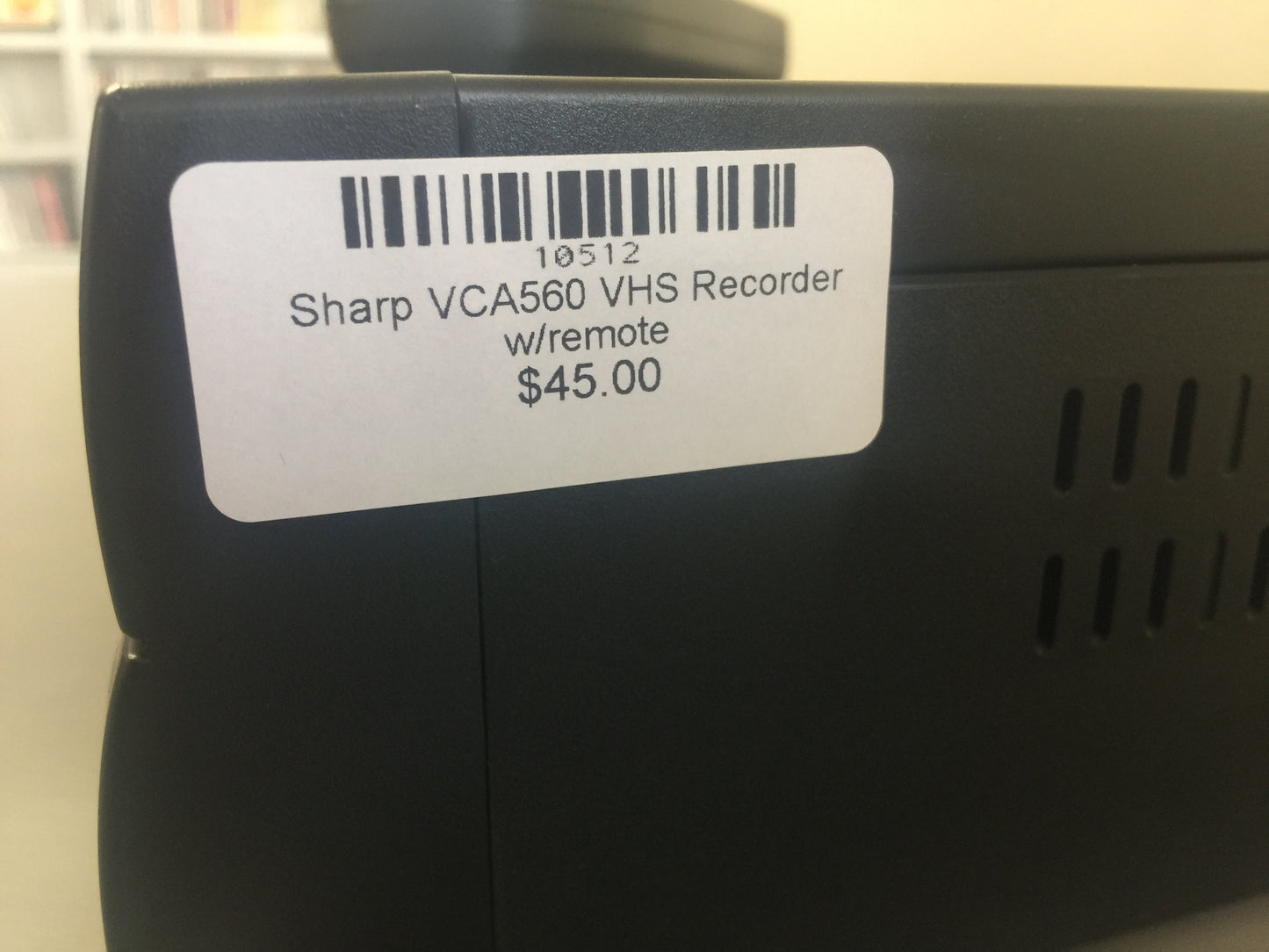 Sharp VCA560 VHS Recorder w/remote